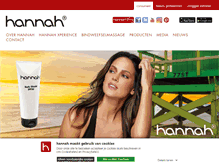 Tablet Screenshot of hannah.nl